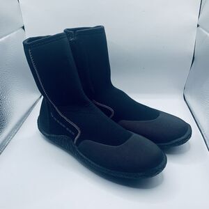 DEEP SEE - Dive Boots Water Boots Womens Black Zip Size 9